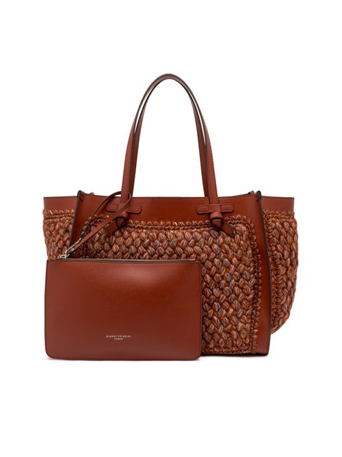 Borsa Marcella in lana intrecciata Brick Red GIANNI CHIARINI | BS 11710BRICK RED